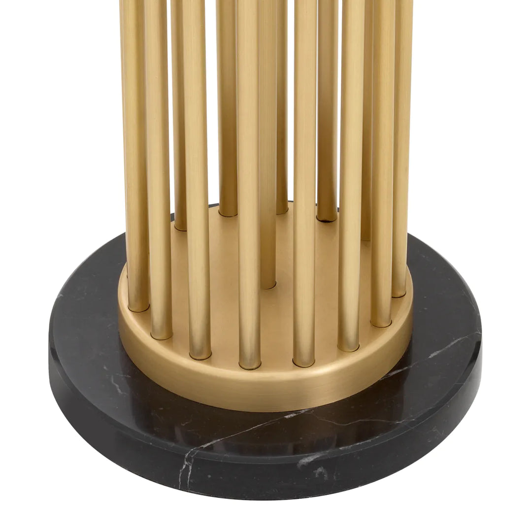 Lampadar cu baza compusă din tije metalice cu finisaj din alamă Condo by Eichholtz