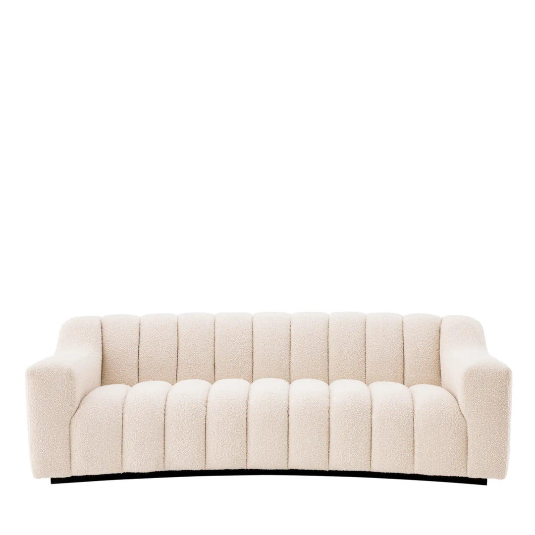 Canapea Kelly S cu tapițerie Bouclé Cream by Eichholtz