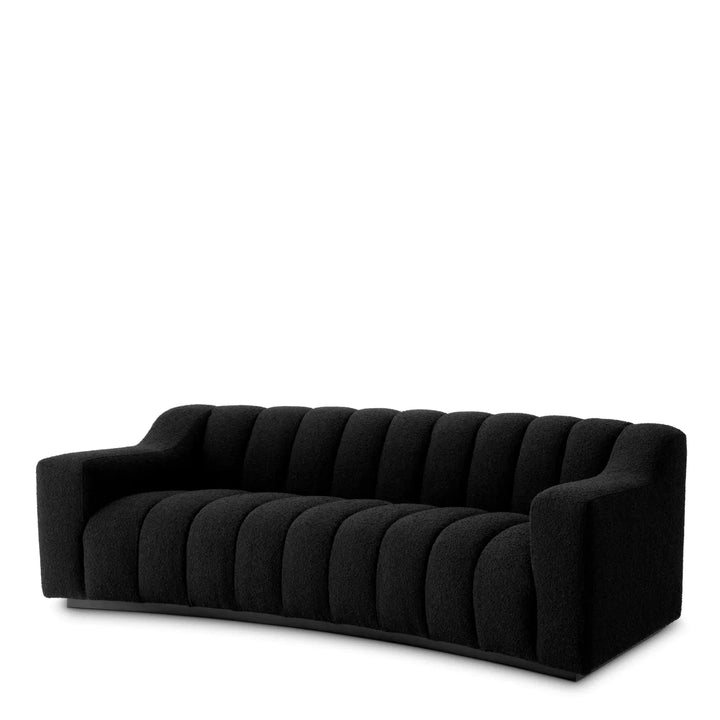 Canapea Kelly S cu tapițerie Bouclé black by Eichholtz