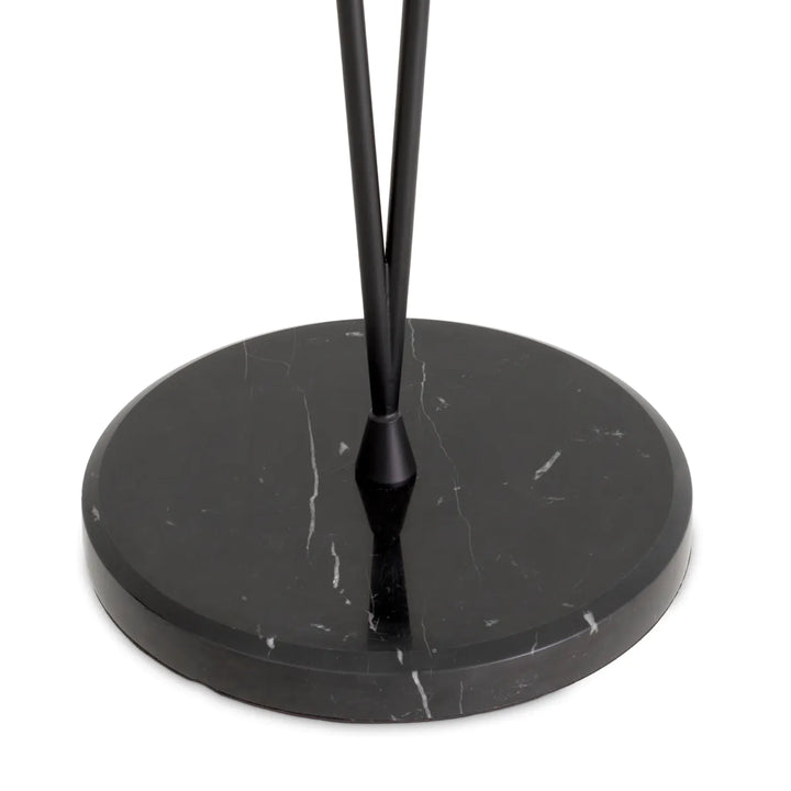 Lampadar cu baza din marmura neagra Duco by Eichholtz