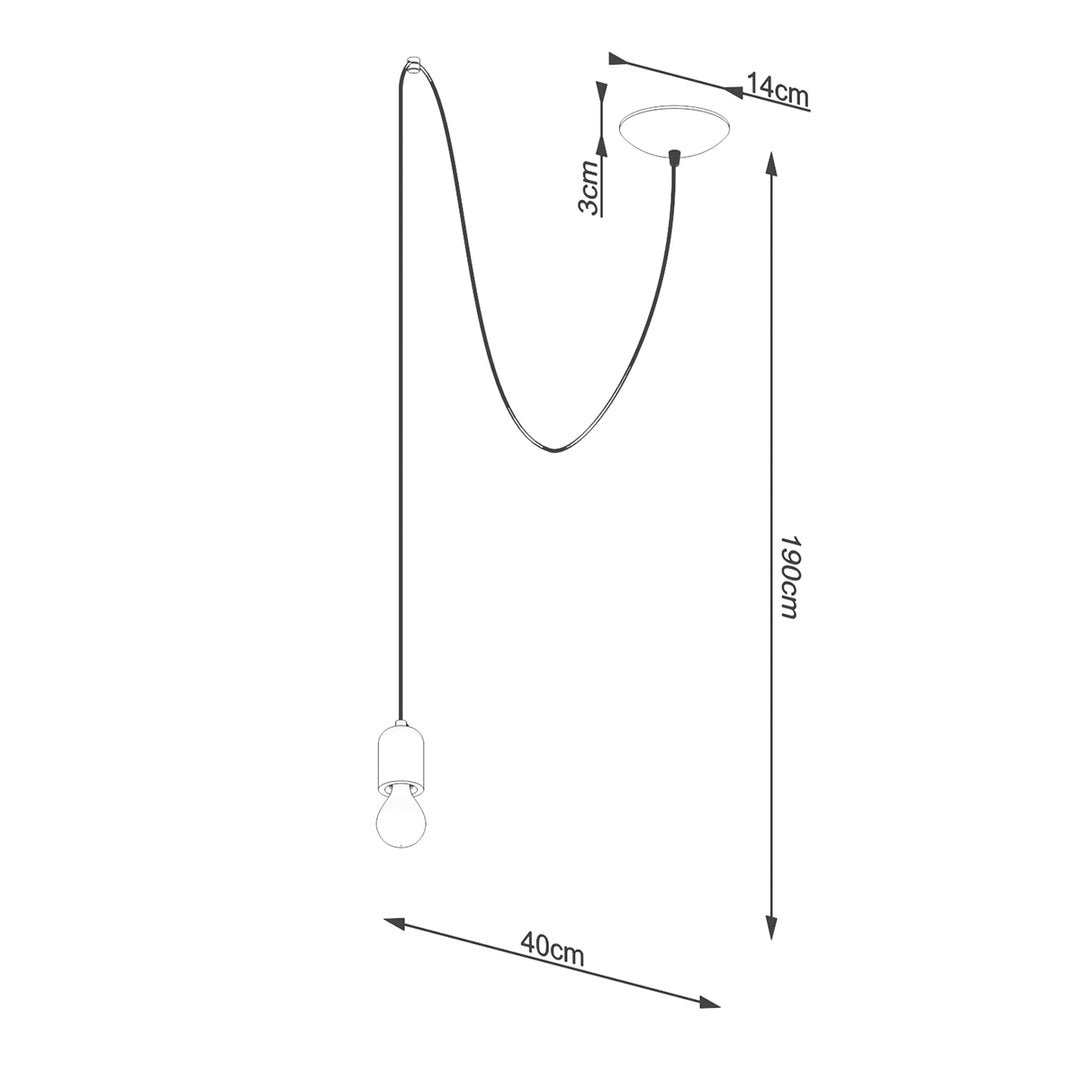 Lampa suspendata NESO 1 LONG SL.1159