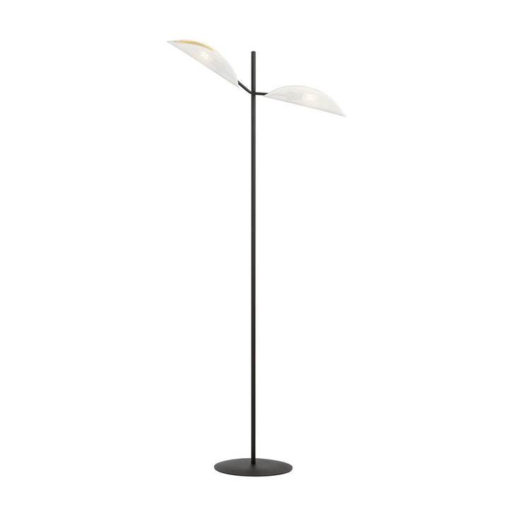 Lampa de podea VENE LP2 alba si auriu