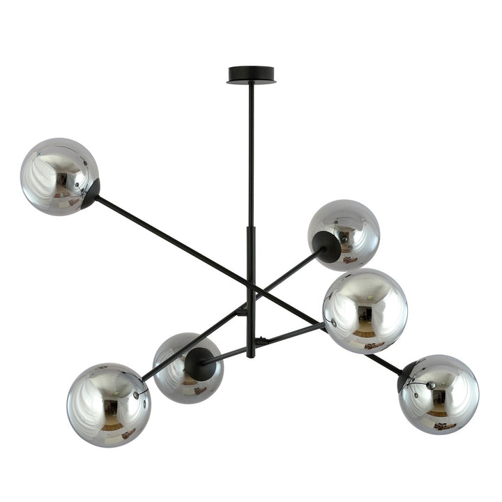 Lustra LINEAR 6 neagra/grafit