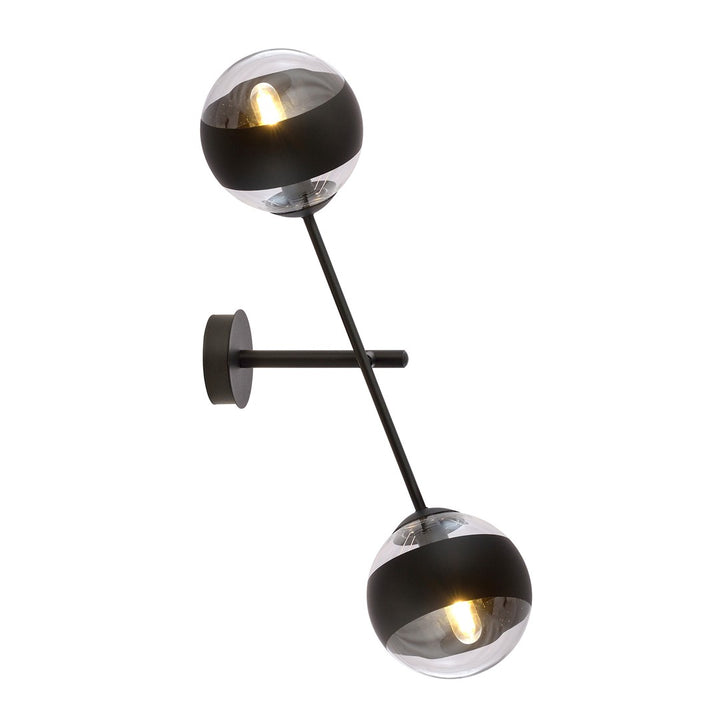 Aplica de perete LINEAR K2 cu dungi negre