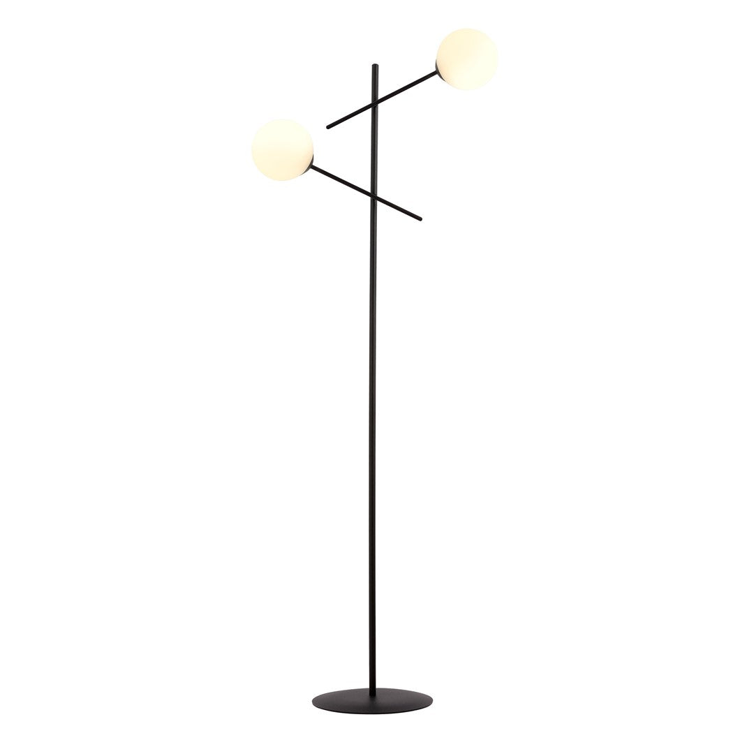 Lampa de podea LINEAR LP2 BLACK/OPAL