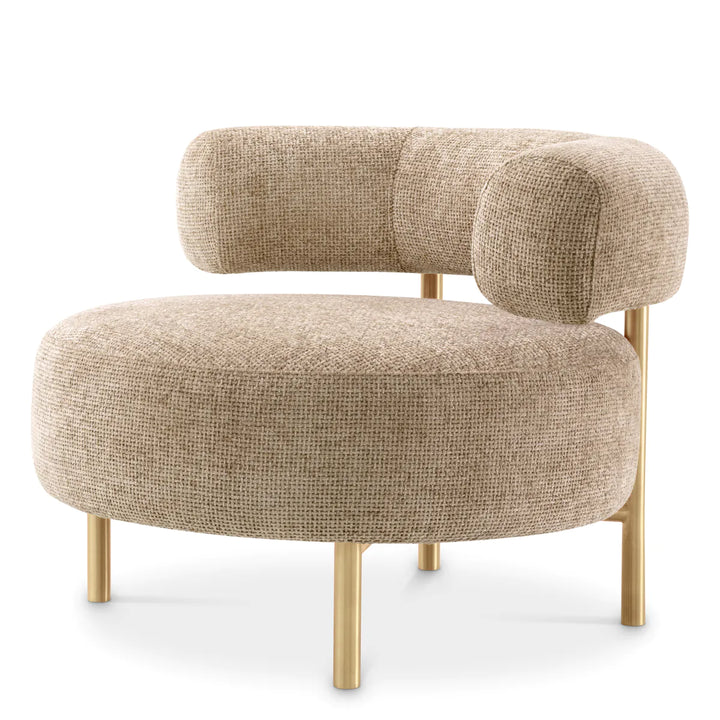 Scaun Thompson cu tapițerie Lyssa sand by Eichholtz