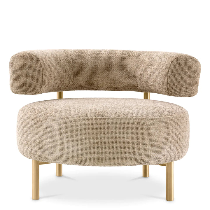 Scaun Thompson cu tapițerie Lyssa sand by Eichholtz