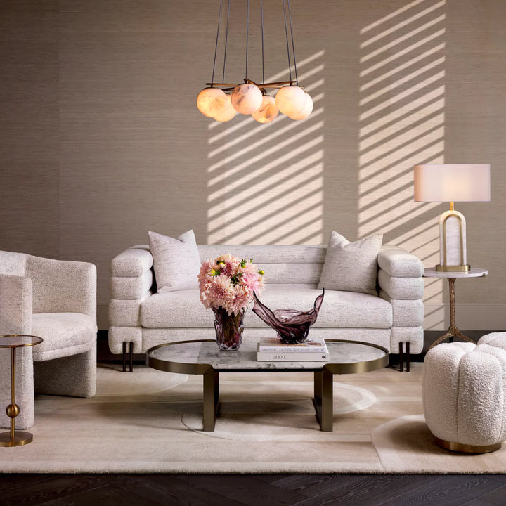 Canapea York S cu tapițerie Seashell Off-White by Eichholtz