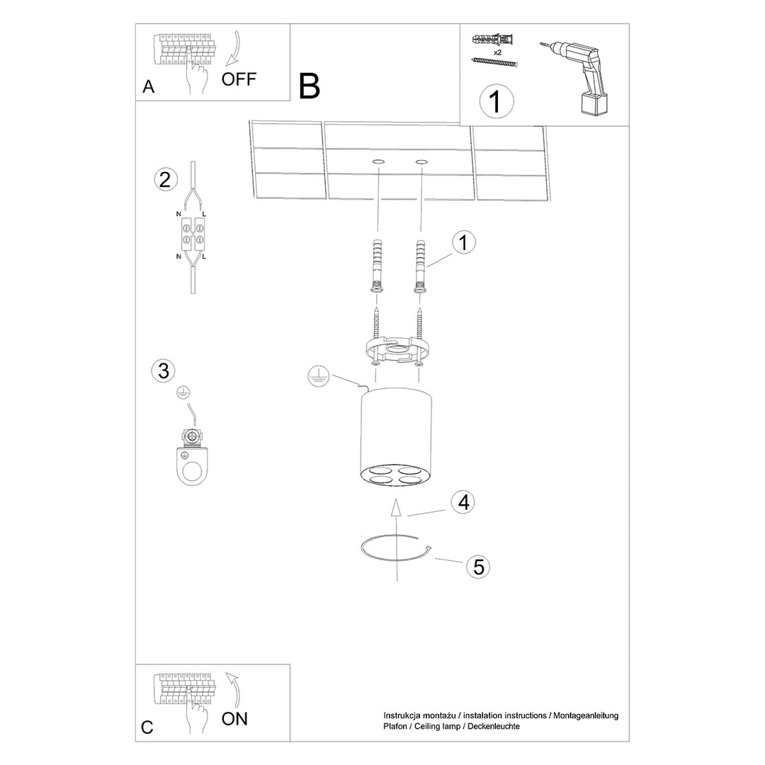 Plafoniera ZOE LED alb SL.1209