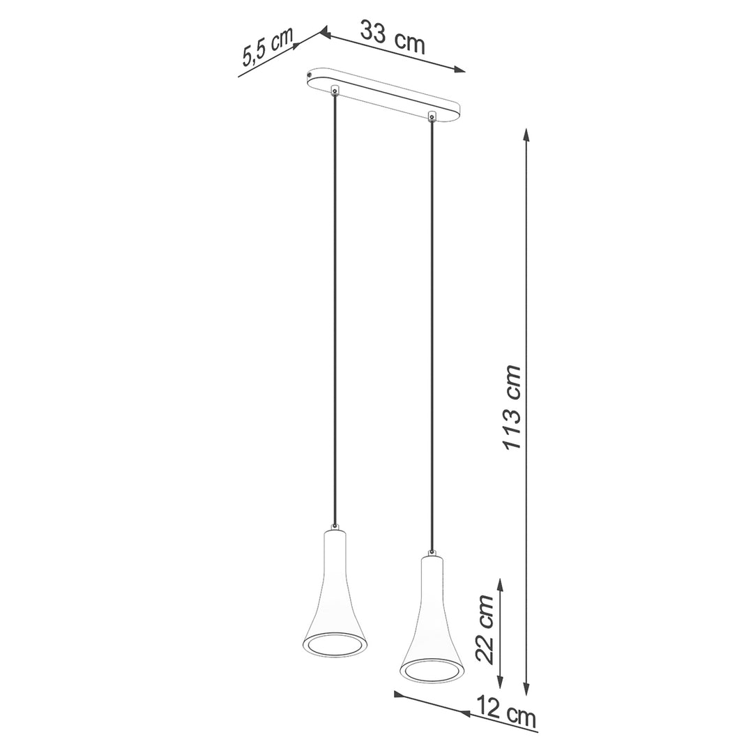 Lampa suspendata REA 2 beton SL.1224