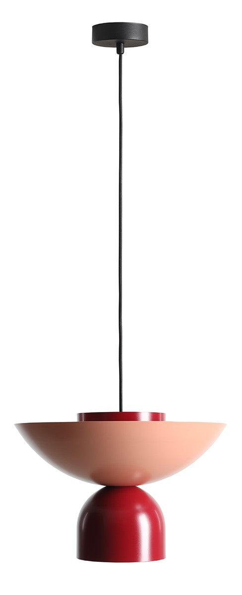 Pendul ILIA Coral Inchis + Rosu + Rosu (37 + 15 + 15)