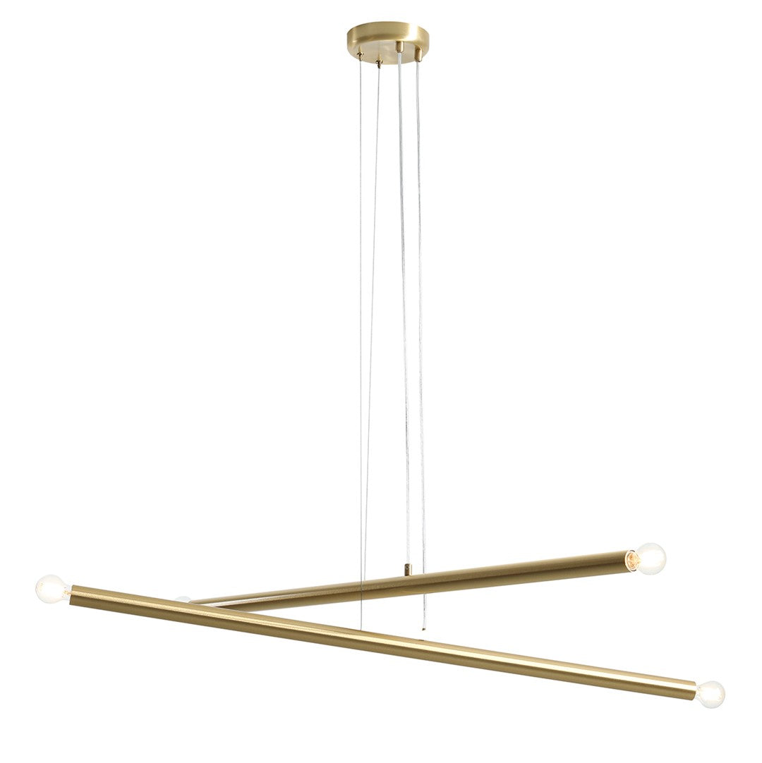 Lampa suspendata TUBO 4 BRASS
