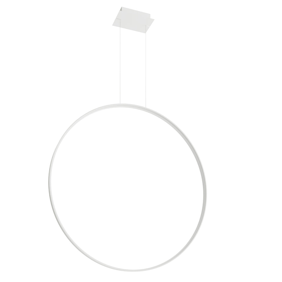 Lustra cerc mare led Rio 110 finisaj alb 4000K