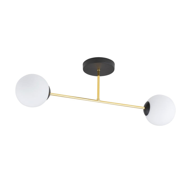 Plafoniera MAGNUM 2 BL cu abajur opal