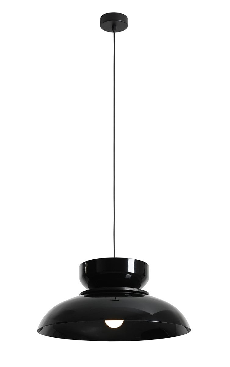 Lampa suspendata ALDO DARK Neagra GLOSS (47+ 23+ wood)