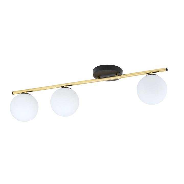 Plafoniera MONZA 3 neagra OPAL