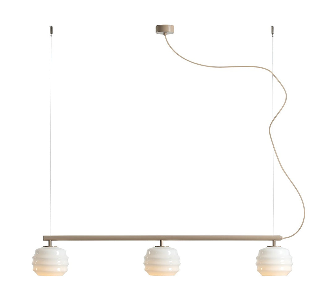 Lampa suspendata PUFF 3 BEIGE