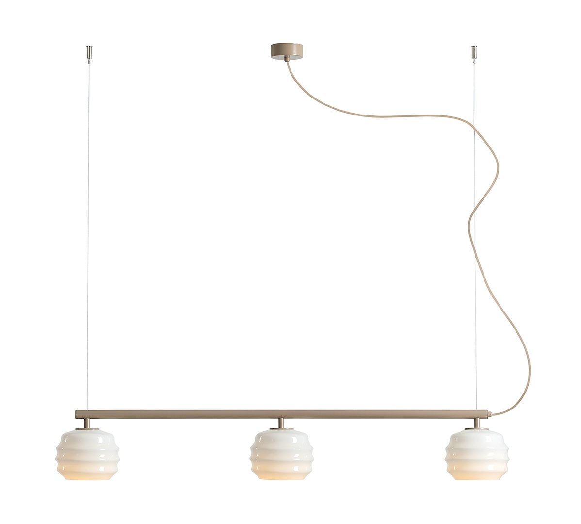 Lampa suspendata PUFF 3 BEIGE
