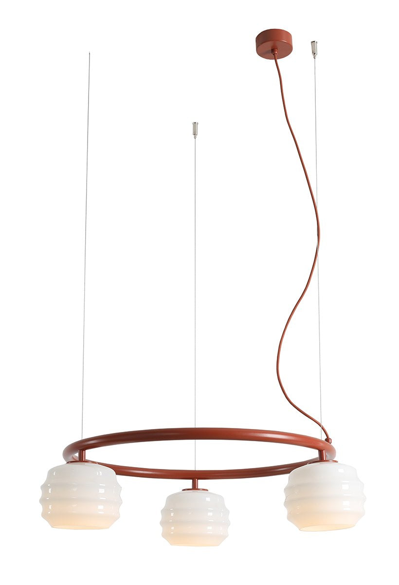 Lampa suspendata PUFF 3 RING TERRA