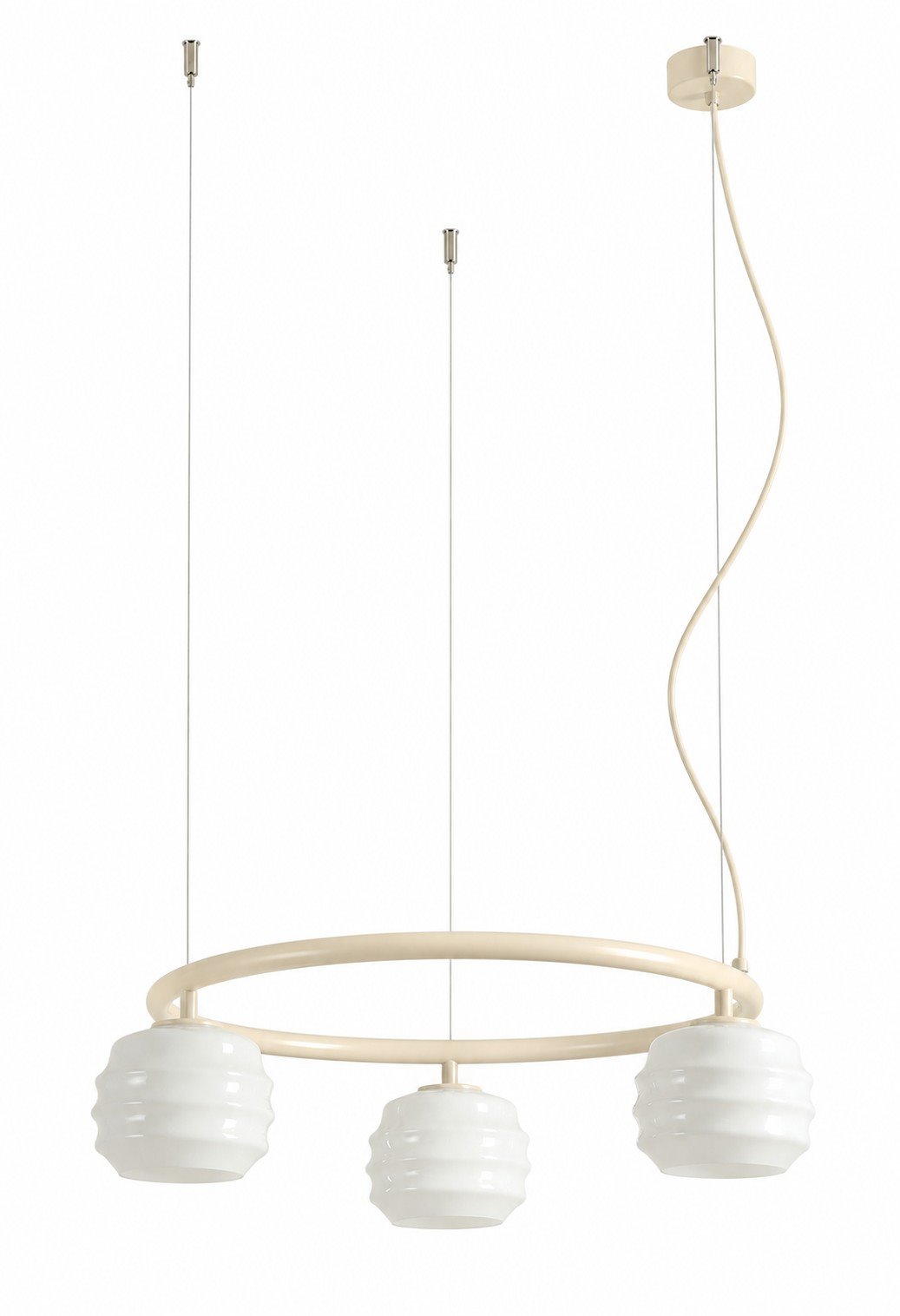 Lampa suspendata PUFF 3 RING COTTON