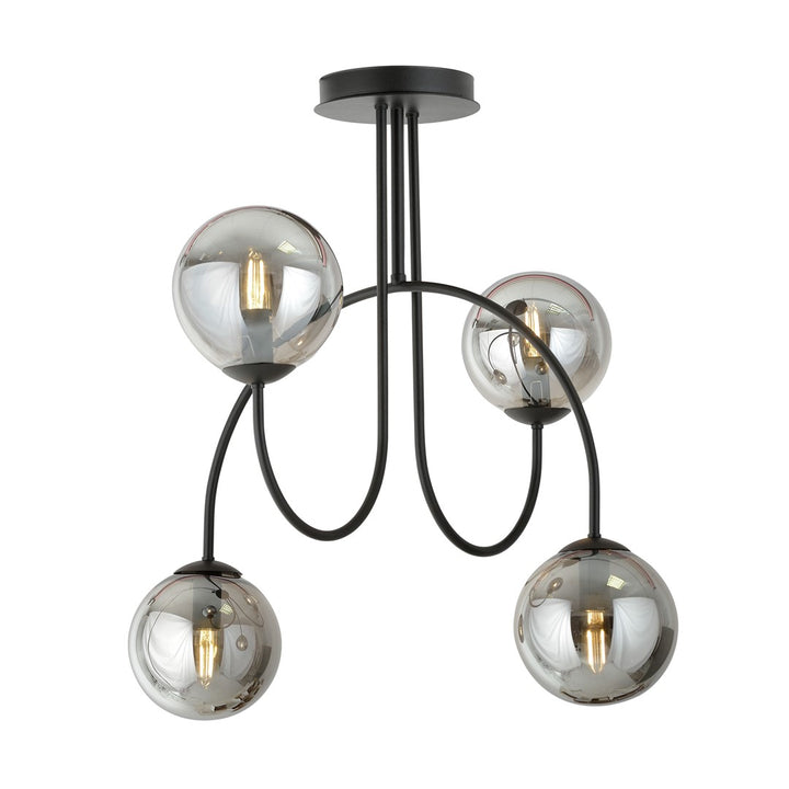 Lustra ARCHI 4A neagra GRAFIT