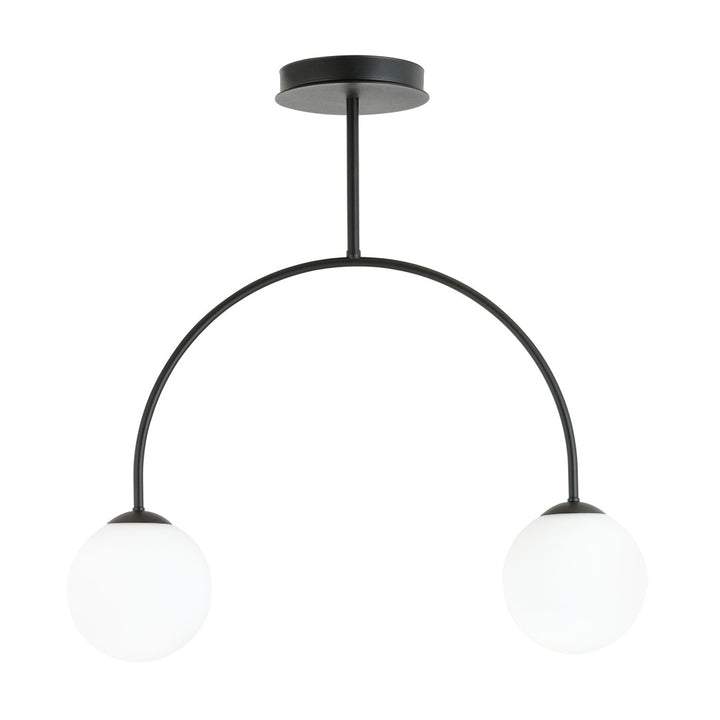 Lustra ARCHI 2 neagra OPAL