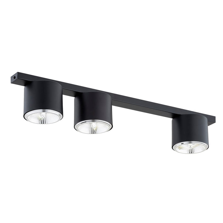 Plafoniera cu 3 spoturi NANO 3 neagra