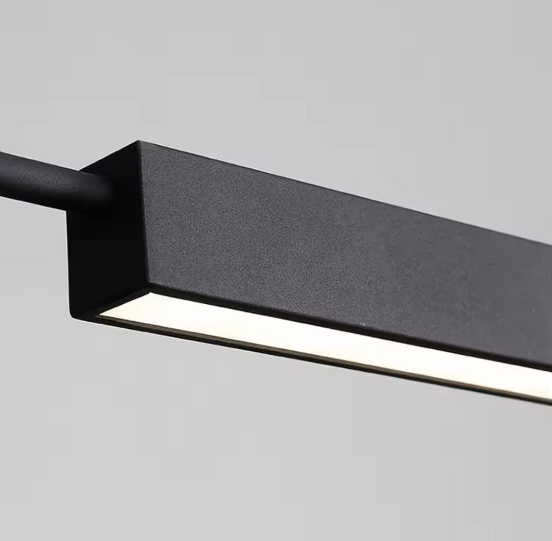 Lustra liniara neagra minimalista Spot Accesories Glim