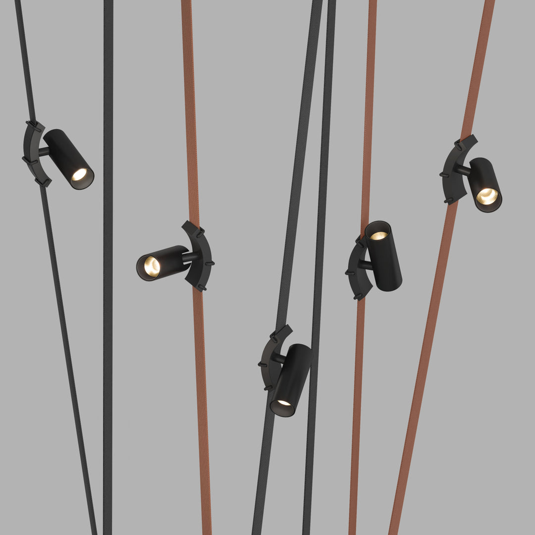 Spot negru cu led Belty 7W 3000K