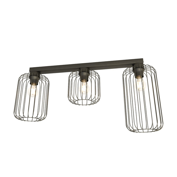 Plafoniera BARN 3 neagra
