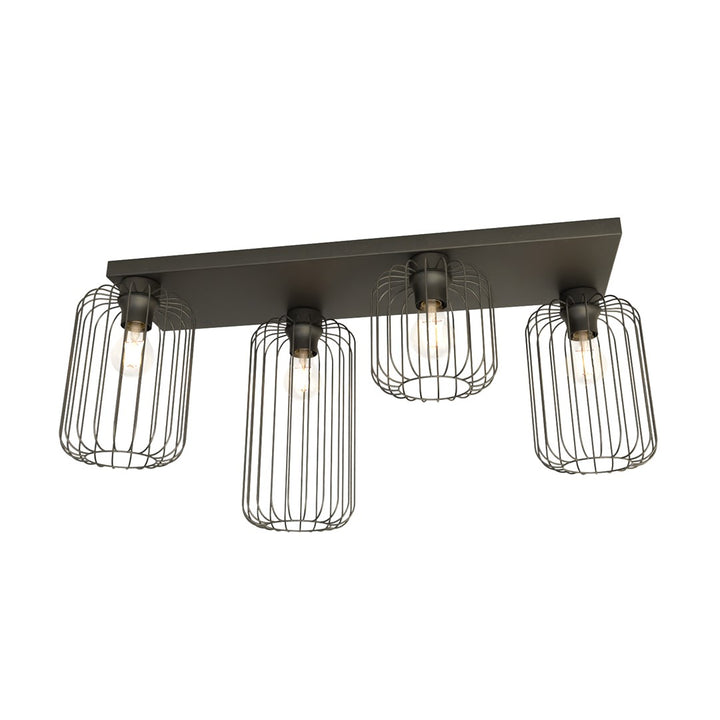 Plafoniera BARN 4 neagra