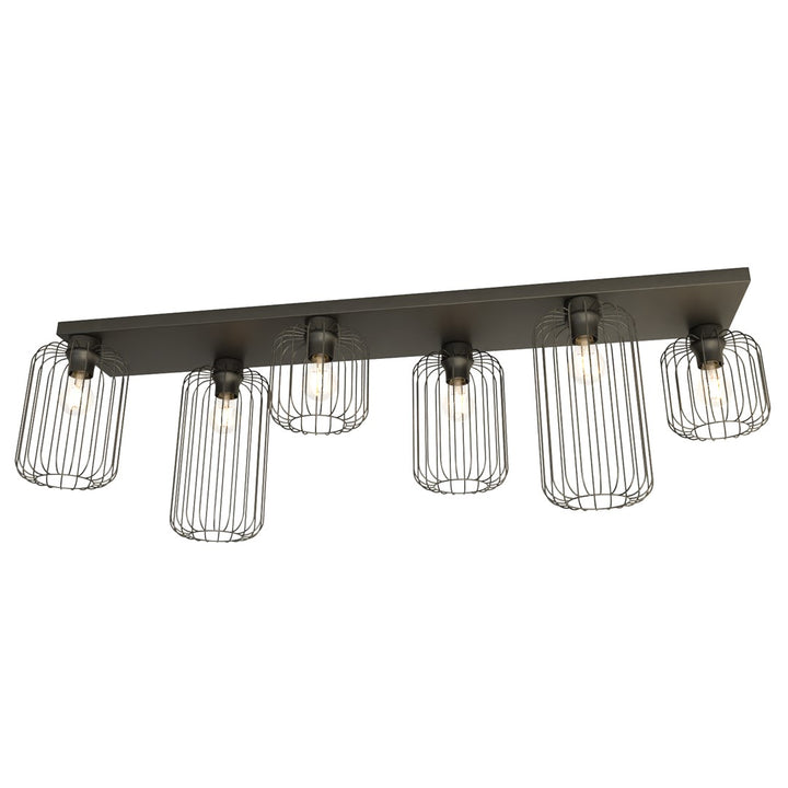 Plafoniera BARN 6 neagra