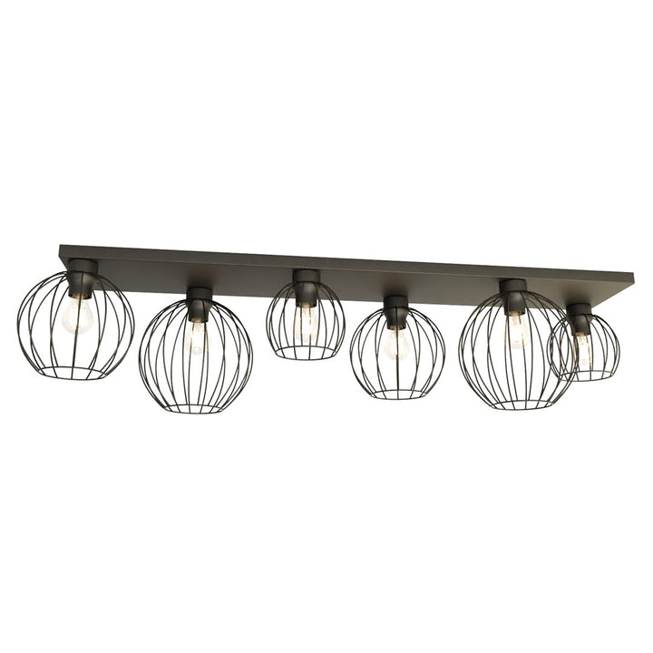 Plafoniera NEST 6 neagra