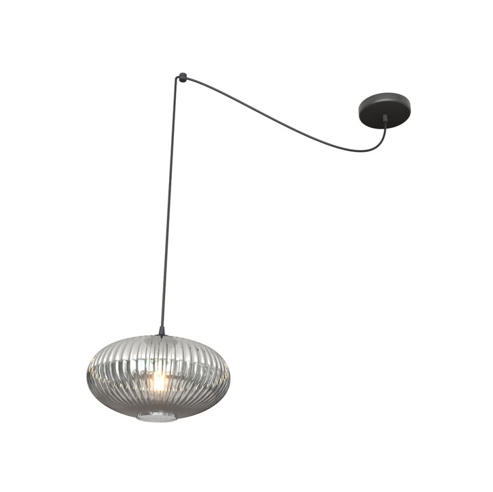 Pendul ORIGO 1 negru cu abajur grafit