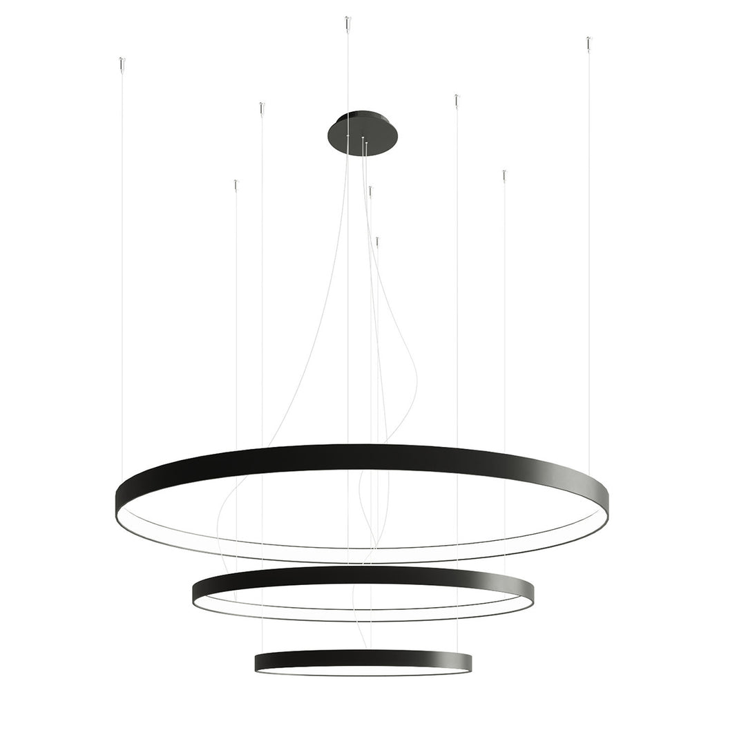 Lustra suspendata Rio 3 55/78/110 finisaj negru 3000K