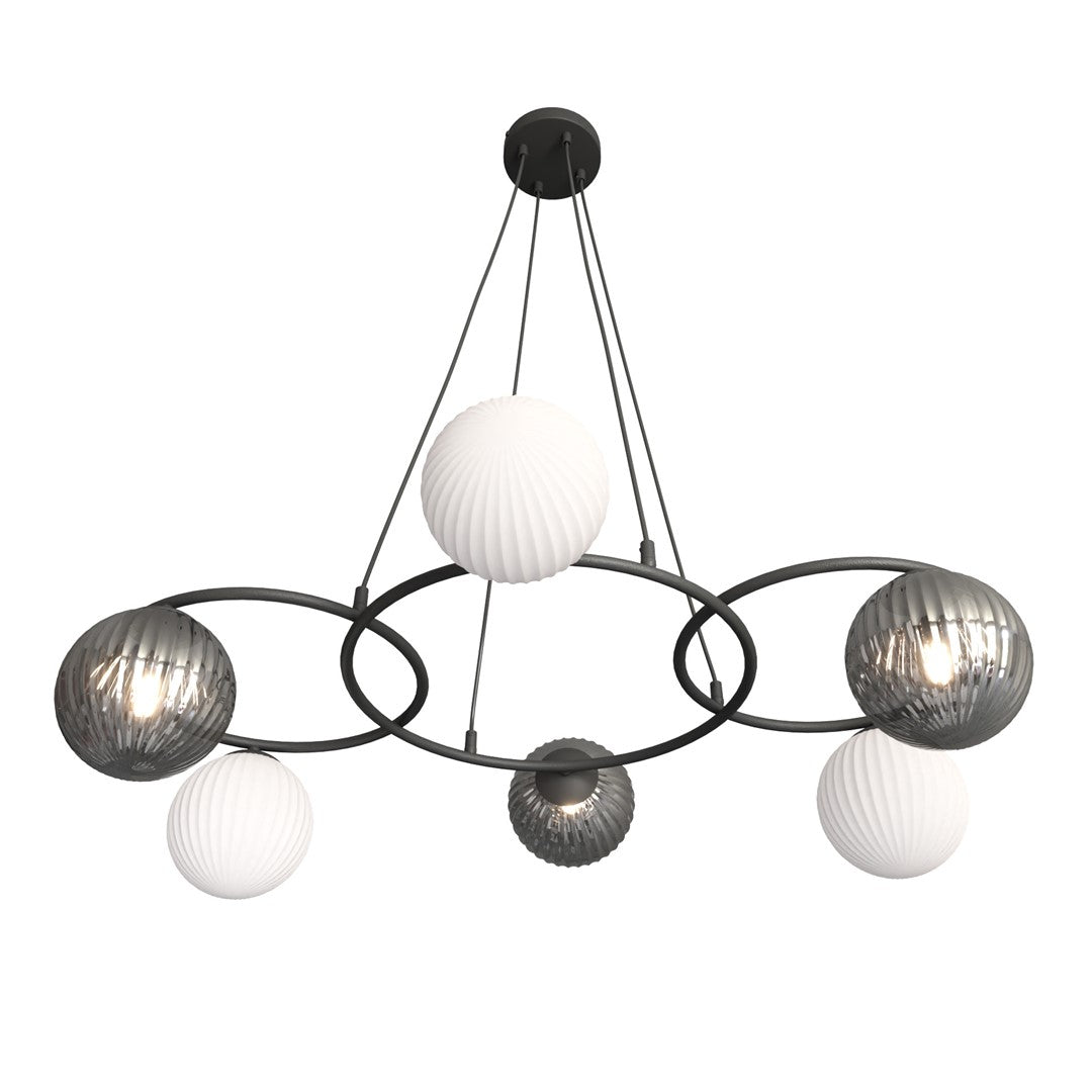 Lustra suspendata LIBRA 6 BL MIX