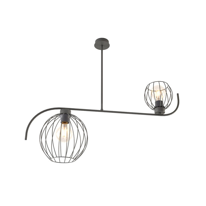 Plafoniera ECHO 2 neagra