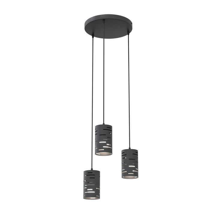 Lustra suspendata TANK 3PREM neagra