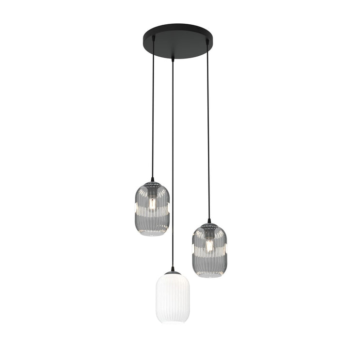 Lustra suspendata VERDI 3PREM neagra MIX