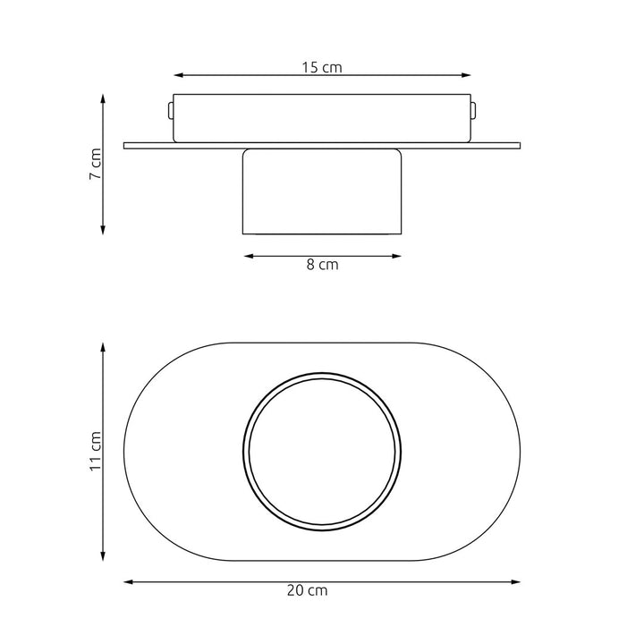 Plafoniera DIAZ 1 BL WOOD