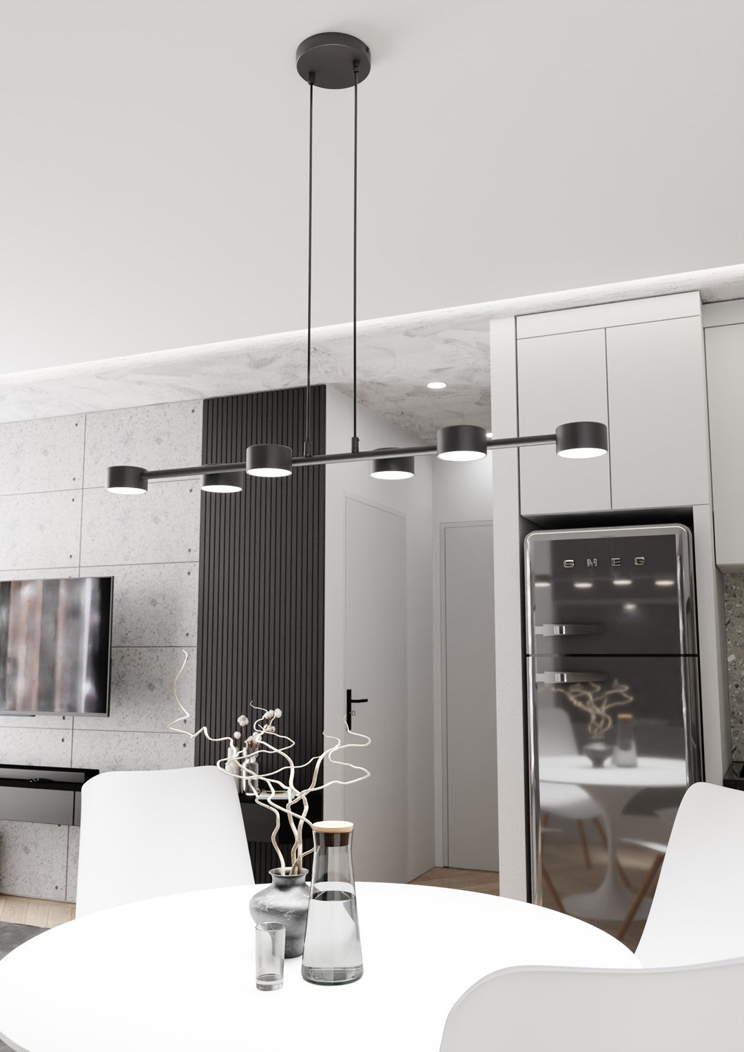 Lustra suspendata MEGARA 6 BL