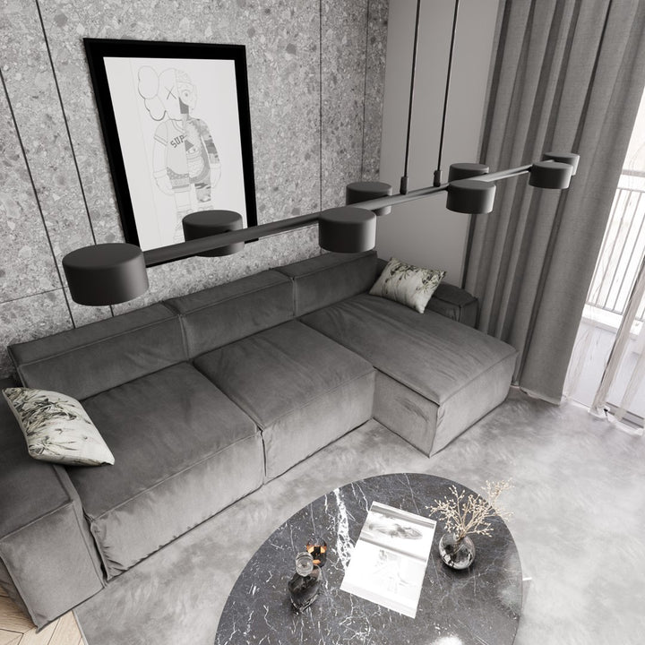 Lustra suspendata MEGARA 8 BL
