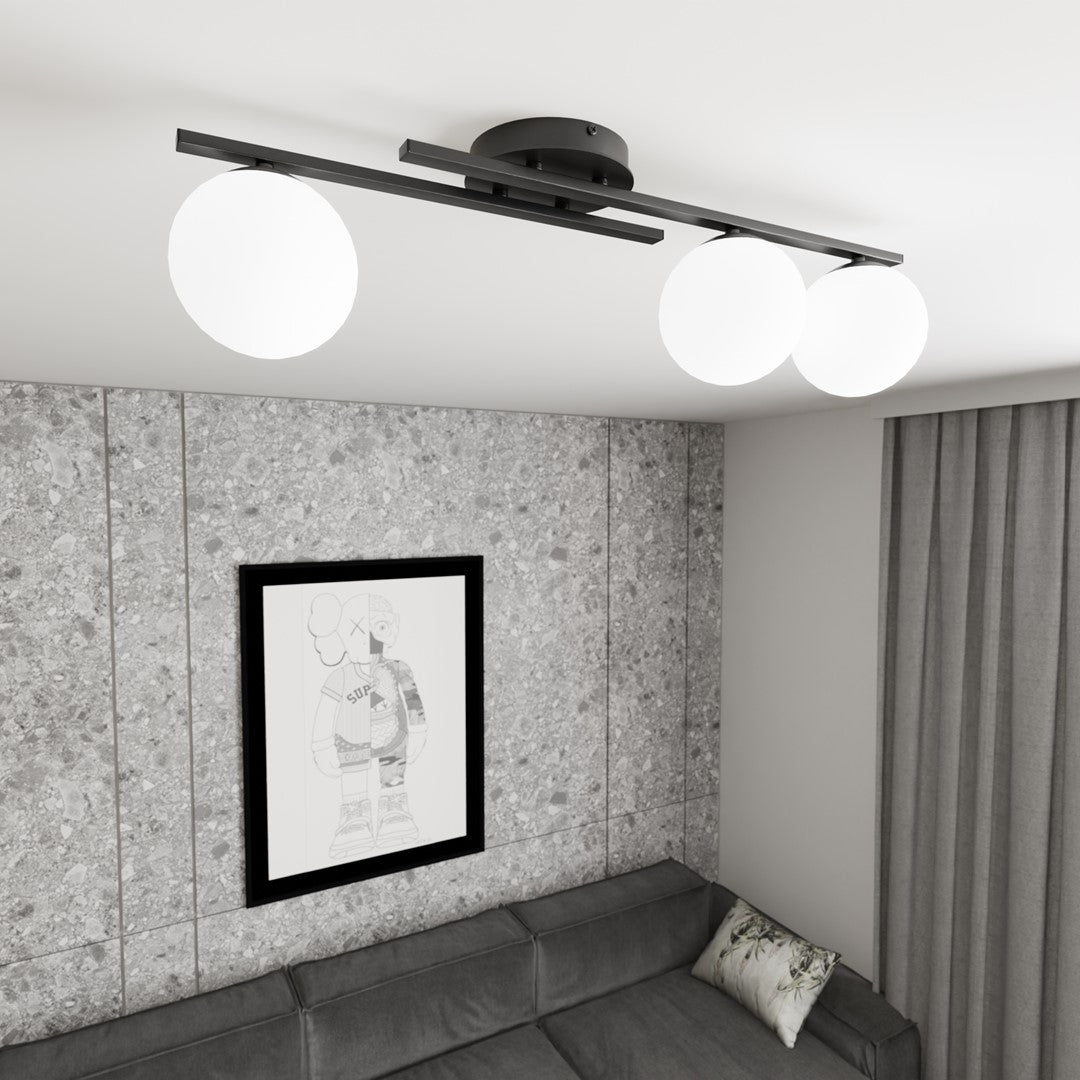 Plafoniera KAIRO 3 BL opal