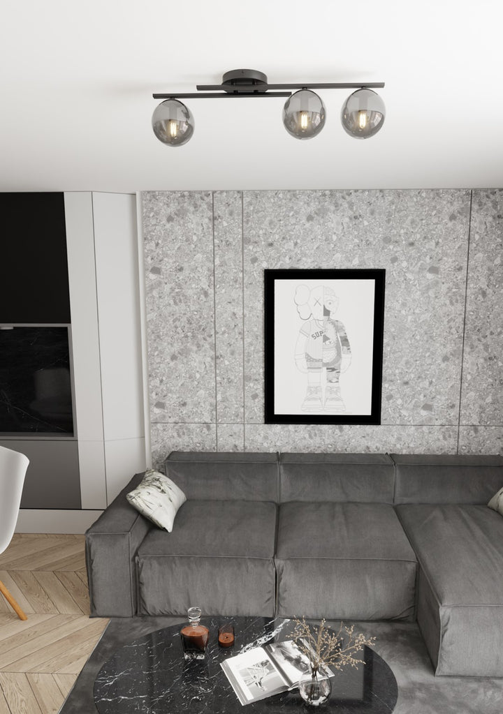 Plafoniera KAIRO 3 BL grafit