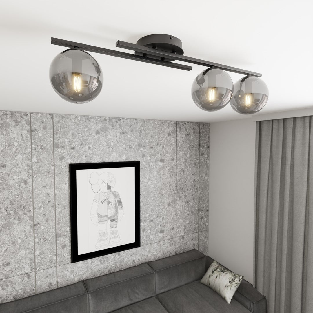 Plafoniera KAIRO 3 BL grafit