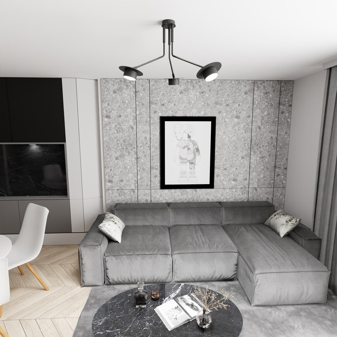 Lustra suspendata MIZU 3 BL