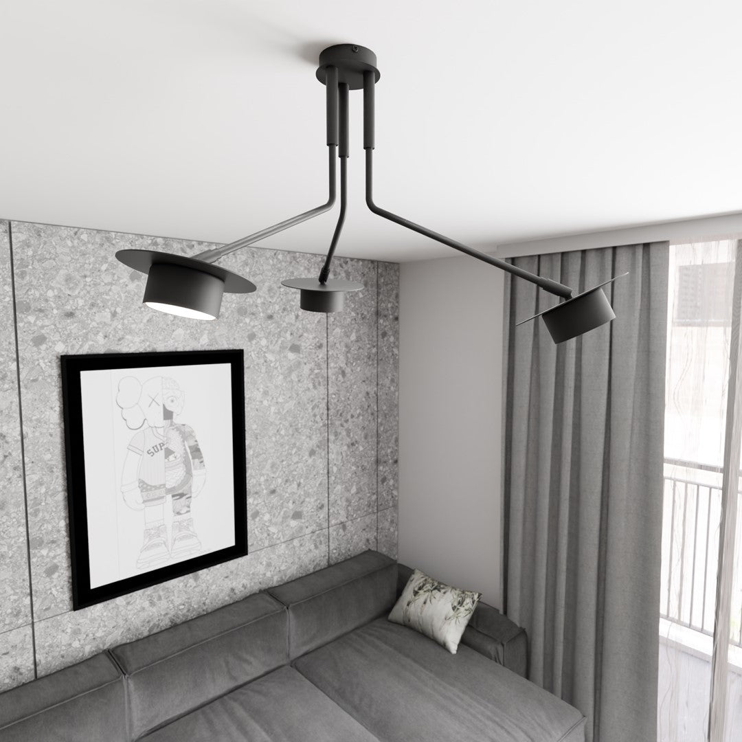 Lustra suspendata MIZU 3 BL