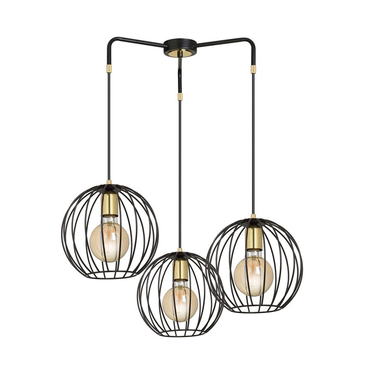 Lustra suspendata ALBIO 3 neagra