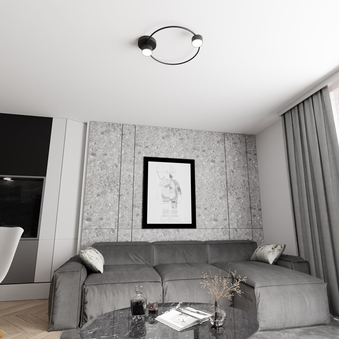 Plafoniera LUCIO 2 neagra