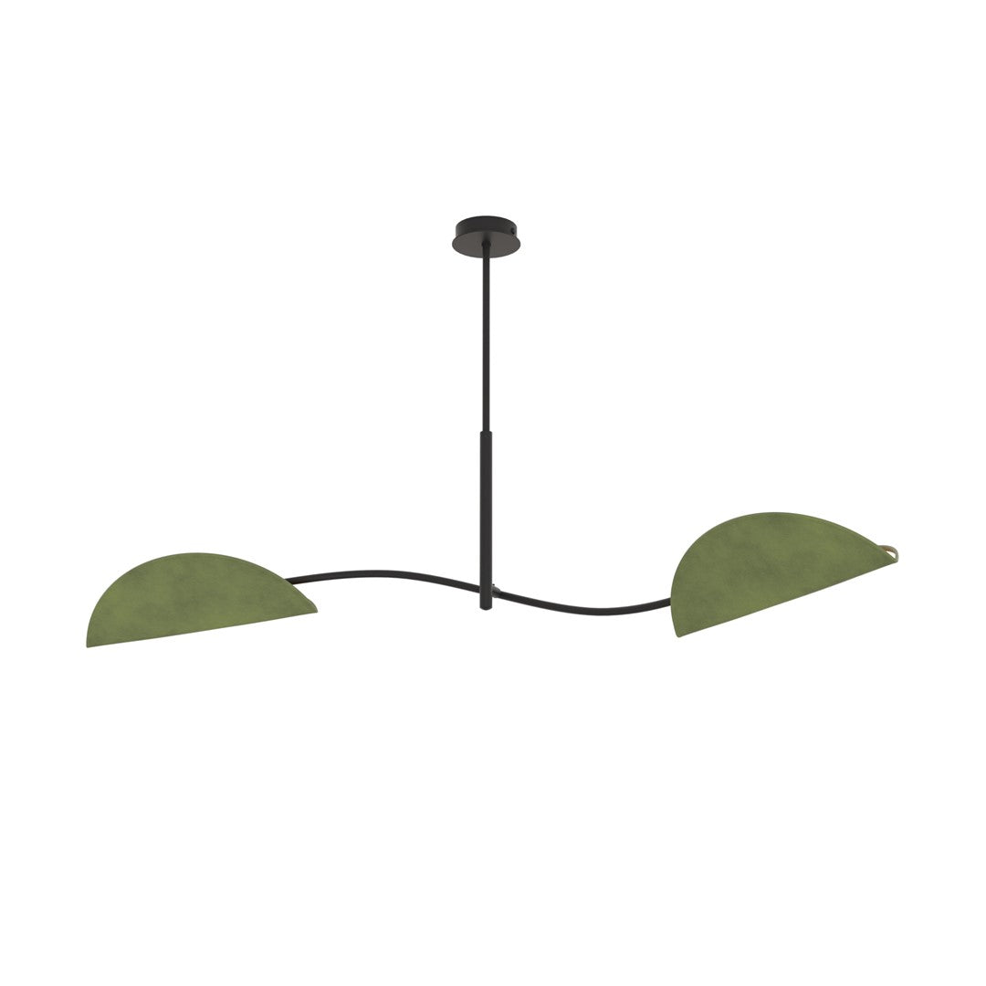 Plafoniera LOTUS 2 negru verde